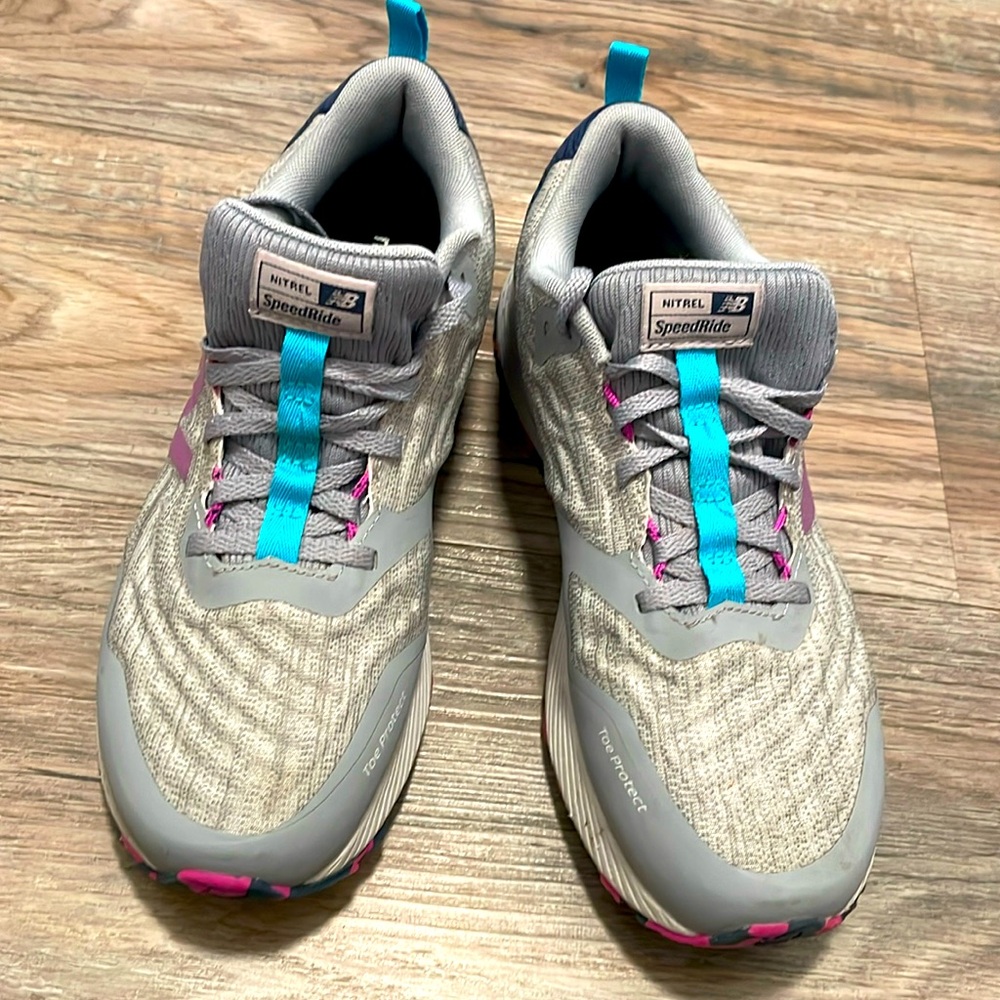New Balance Nitrel Speedride women size 10. Grey and purple